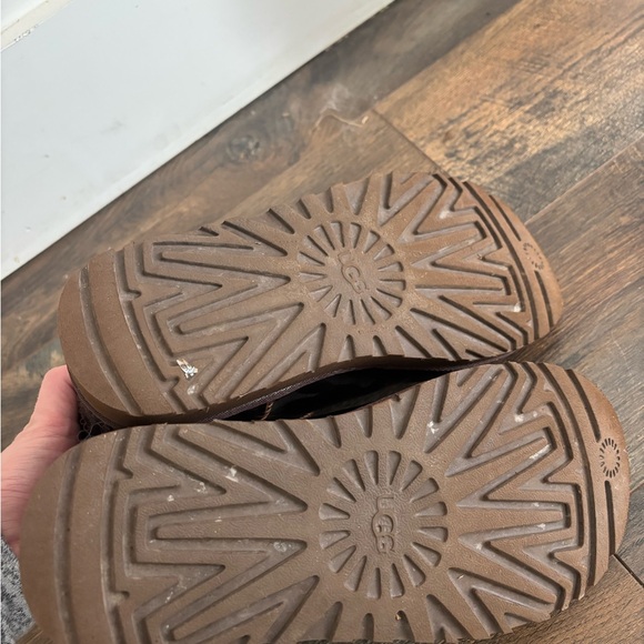 UGG regen classic ultra mini Ironwood Leather Shortie Boots - Picture 3 of 6